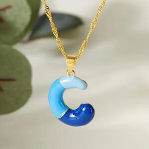 Letter “C” Pendant on Gold Colour Chain